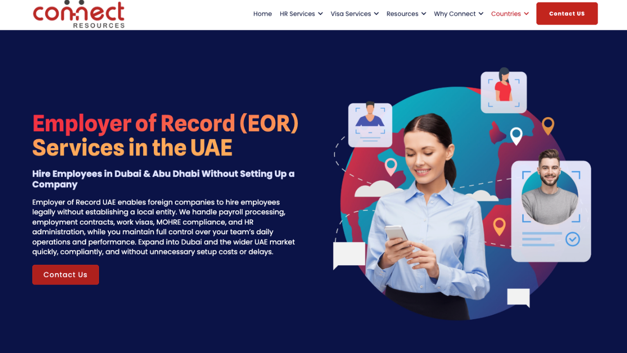 Connect Resources for PEO and EOR Services in the UAE