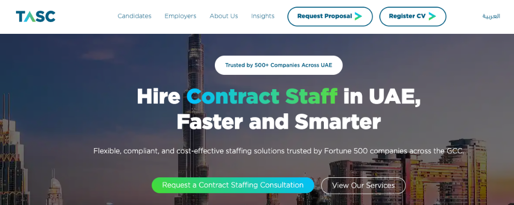 TASC Outsourcing as a Contract Staffing Provider